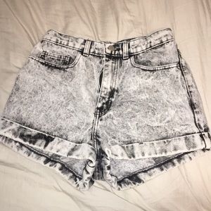 American Apparel Acid Wash Shorts